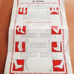 Dr Scholl children's chart 1960s