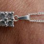 925 Sterling Silver Chain, and Pendant Necklace 6,2g L-10" Image 3
