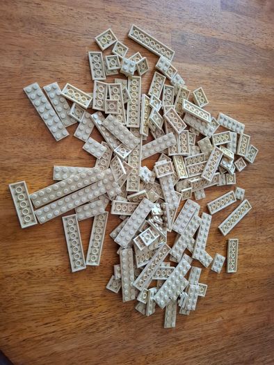 Selection of light tan Lego flat plates