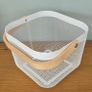 Natural shelving with basket storage unit set Image 3
