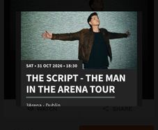 The Script - The Man In The Arena Tour Tickets