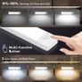Under Cabinet Kitchen Lights Cupboard - LED Motion Sensor 3-Color Rechargeable Strip Light for Wardrobe Indoor USB Wireless Battery Powered Lighting Shelf Counter Closet with Magnetic Stick 2 Pack [Energy Class G] Image 2