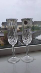 8 Royal Doulton Crystal flutes