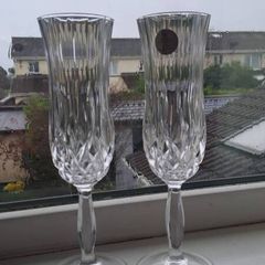 8 Royal Doulton Crystal flutes