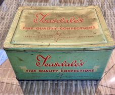 1950s vintage tin sweet box