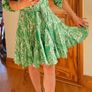 ZARA Green Paisley Floral Print Mini Shirt Dress XS Image 5