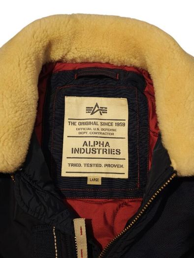Alpha Industries Dark Blue Bomber Jacket