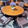 round table and6xdaophin chairs Image 2