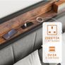 5ft Metal Platform Kingsize Bed Frame with Charging Station Image 6