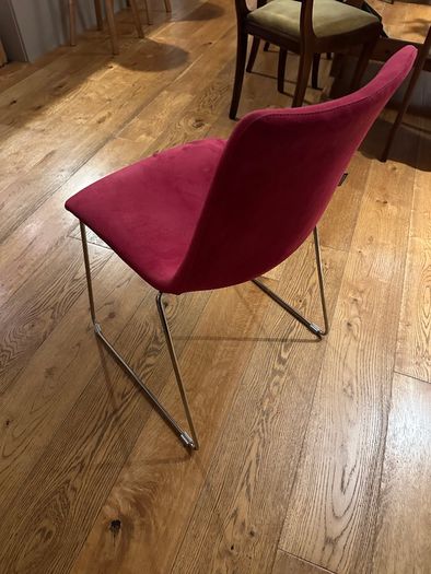 Burgundy Fabric Chair
