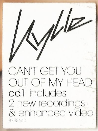 Kylie CD - Can't Get You Out Of My Head