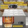 food heater 6- pan plate container food heater 1.5kw electric desktop steam table stainless steel large capacity buffet  Commercial Food Warmer Image 4