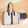 Brand New Laptop Bag Women 15.6 Inch, Laptop Handbag Water-Repellent Canvas Shoulder Bag, Image 5