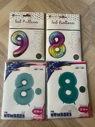 50 number balloons