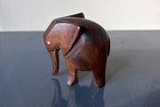 Hand carved wooden elephant