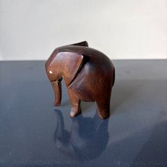 Hand carved wooden elephant