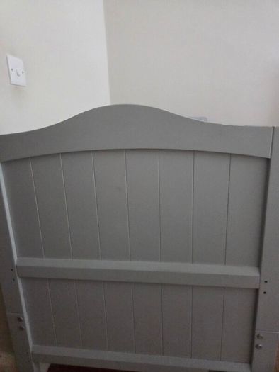 Nested toddler cot with mattress, barely used, good condition