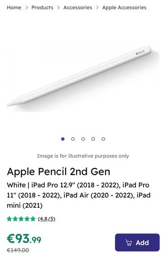 Apple Pencil 2nd Gen