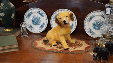 Vintage Ceramic Labrador Figurine
