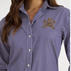 Ralph Lauren Sport Striped Crest Button Down Shirt