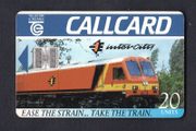 1995 Ireland 20 unit Irish Rail's Inter City trains (Schlumberger SC7) Call Card Used. Telecom Eireann card number 1104.