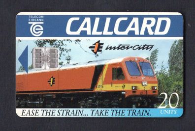 1995 Ireland 20 unit Irish Rail's Inter City trains (Schlumberger SC7) Call Card Used. Telecom Eireann card number 1104.