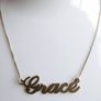 Vintage 925 Sterling Silver "Grace" on a chain length 19" - 3,2g Image 2