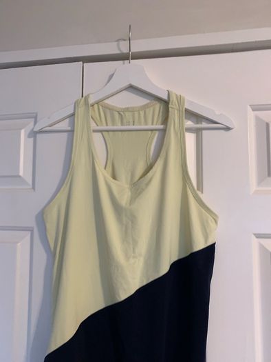 Goodmove Yellow & Navy Sports Top