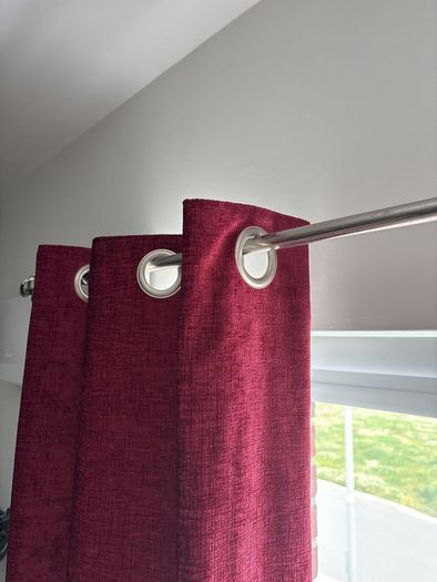 Burgundy Red Curtains