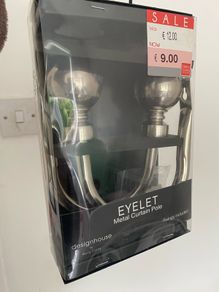 Metal curtain tiebacks