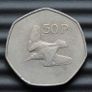 1970 Ireland 50p Irish Fifty Pence Old Decimal Image 2