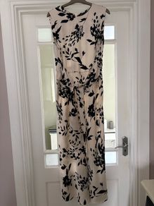 Black/Ivory size 16 dress, M & S.