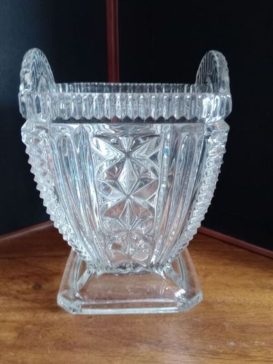 Vintage Czechoslovakian Glass Vase