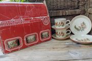 vintage tea set, boxed vintage tea set, vintage tea cups