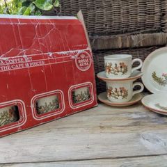vintage tea set, boxed vintage tea set, vintage tea cups