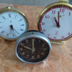 vintage Jaz alarm clocks