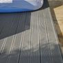 Silver Woodgrain/Ribbed Composite Decking (used) Image 2