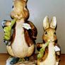 Perfect for Easter - Pair of Beatrix Potter rabbits by Border Fine Arts 2002 Image 2