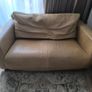 Premium Italian Real Leather Two Sofa Set 2 x 2 Seater Matte Finish Image 2
