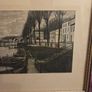1955 Lithograph by Bernard Buffet "Bords De Marne" Framed Image 4
