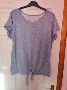 Blue lace top F&F size UK14 EU42 Perfect condition Postage included