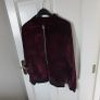 Burgundy Red velvet zip jacket age 9-11 yrs Image 6