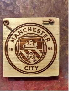 Manchester City Football Club Premiership Laser Engraved Gift Idea