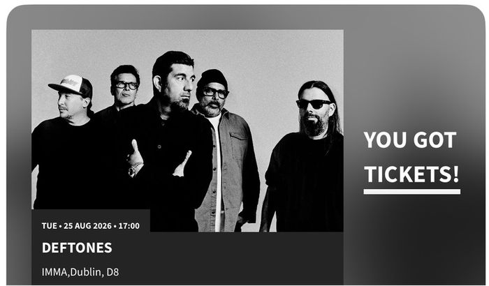 Deftones ticket
