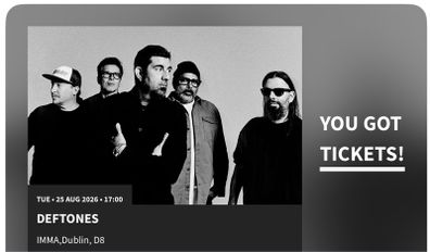 Deftones ticket