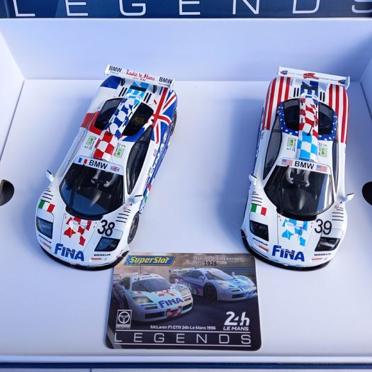 Scalextric Legends: McLaren F1 GTR Twin Pack ( Superslot gt touring 24hr slot car endurance H4021a C4021a  )