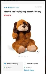 Floppy dog soft toy
