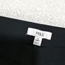 M&S Black Wide Leg Trousers - Size 10 Short Image 2