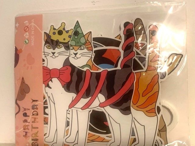 Cat Birthday Banner