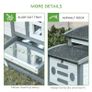 Chicken Coop with Run Hen House Wooden Poultry Cage w/ Nesting Box Removable Tray Openable Roof Outdoor 140 x 67 x 88.5cm (FREE SHIPPING) Image 7